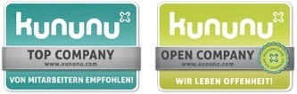 Kununu Top Company und kununu Open Company Siegel