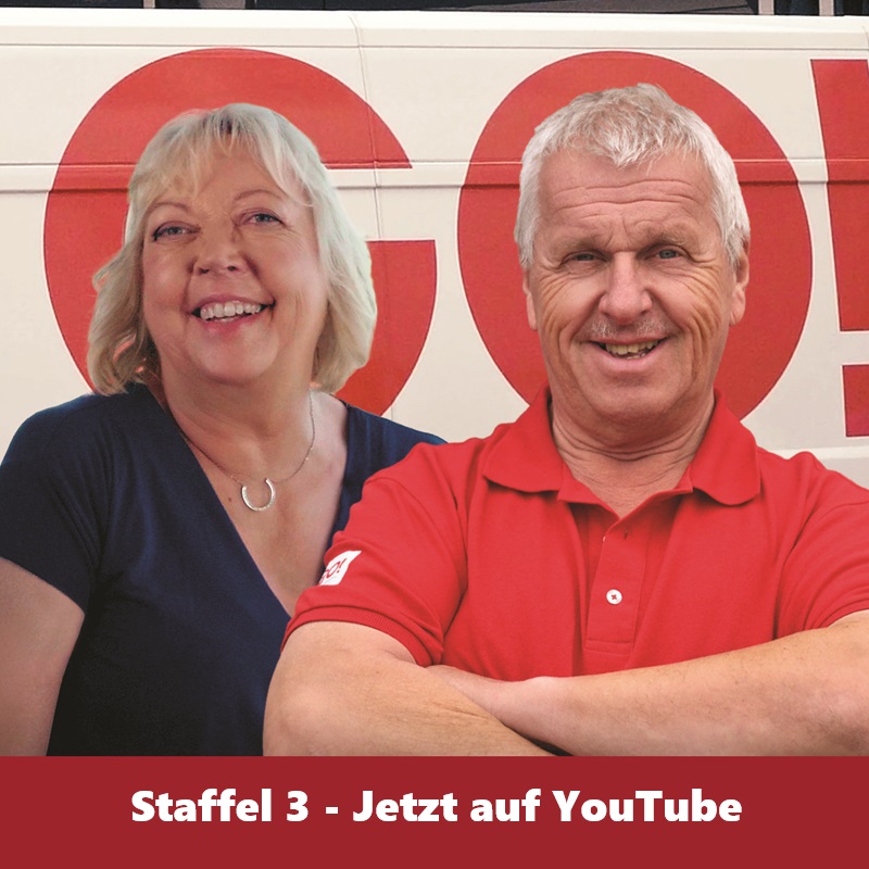 GO!HEROES Plakat für YouTube-Video: zu sehen sind Kollegen Maik Thinius und Jarek Kowalski, die Stars der Episoden 1 & 2